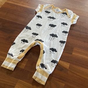 Tess Babe 3-6m Rainy Short Sleeve Romper